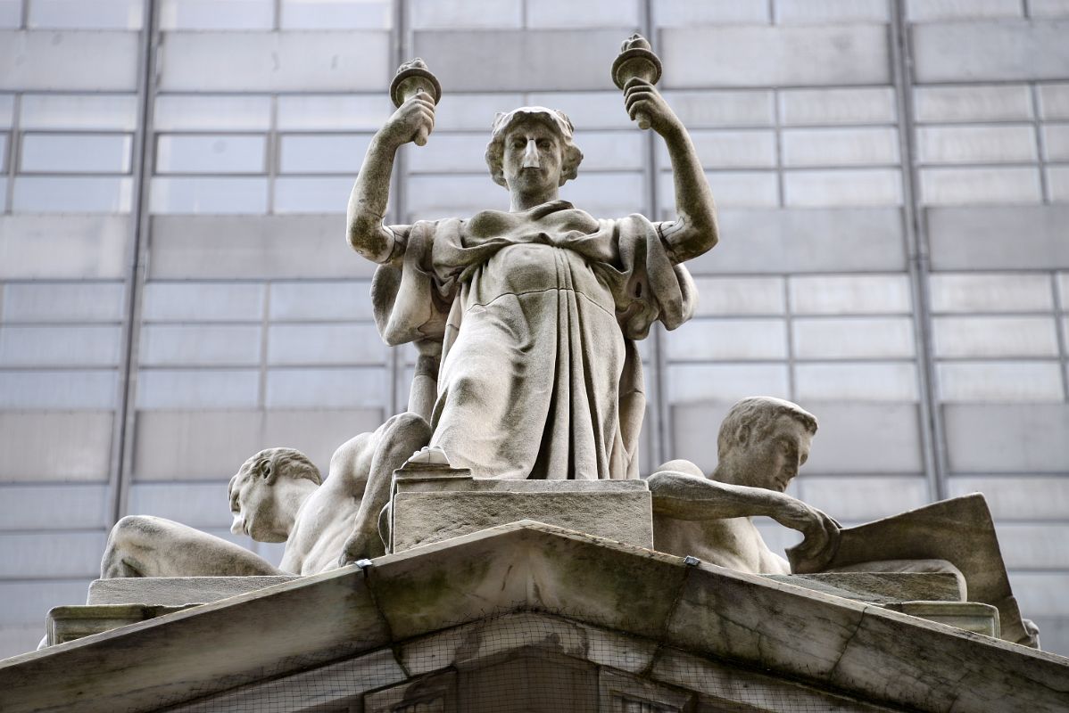 14-05 Justice Flanked by Power and Study By Daniel Chester French On The Roof Of Appellate Division Courthouse of New York State New York Madison Square Park